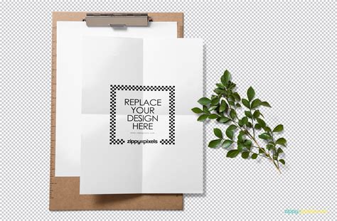 Realistic Paper Mockup Free Psd Zippypixels