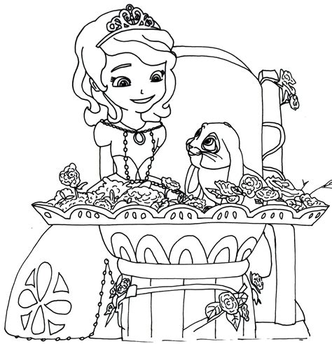 Imprimir Dibujos Para Colorear De Princesas Sofia De Disney Cool My