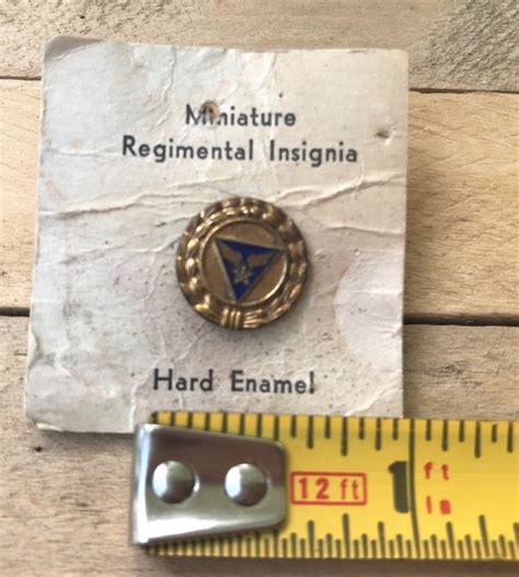 Vintage Wwii Army Air Corps Regimental Pin Old Mini Screw Back Etsy