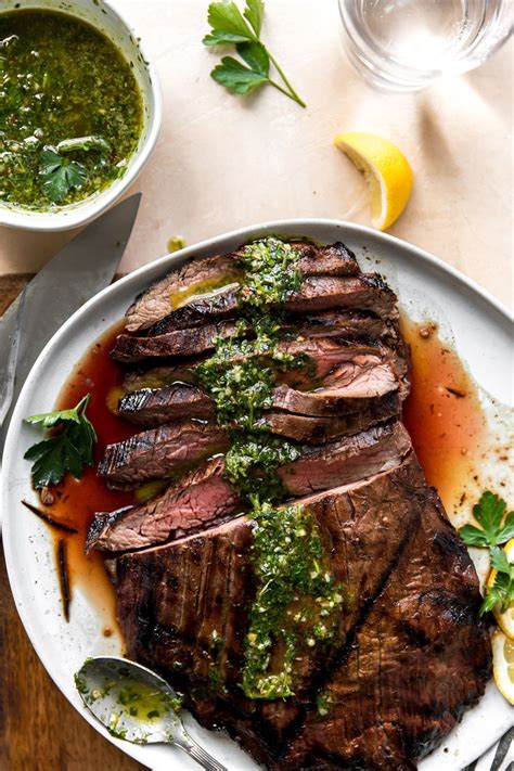 These 21 day fix instant pot flank steak tacos might be my new favorite taco recipe…and that's really saying something! Balsamic Grilled Flank Steak with Chimichurri Sauce | KJ ...