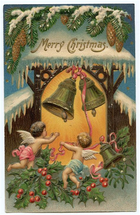Lot Antique Vintage Postcard Christmas