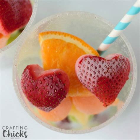 Refreshing Rainbow Fruit Water With Frozen Fruit