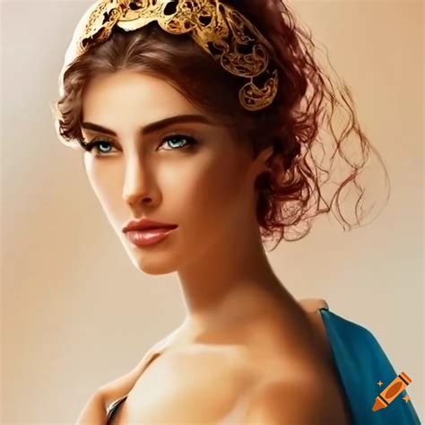 Portrait Of A Beautiful Greek Woman On Craiyon