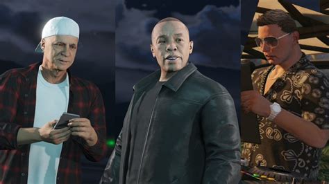Dr Dre Jimmy Iovine Scott Storch And Dj Pooh Cameo In Gta 5 The Cayo