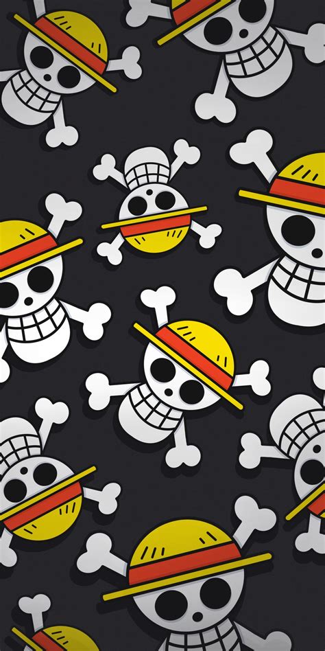 🏴‍☠️ One Piece Straw Hat Pirates Logo Dark Wallpapers Wallpapers Clan