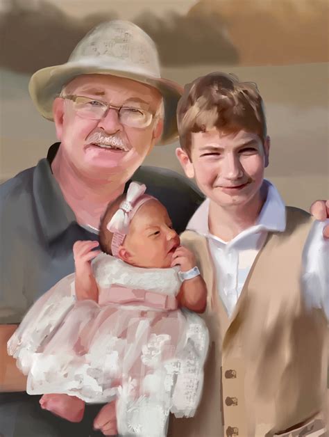Memorial Painting For Loss Of Loved One Digital Portrait Etsy