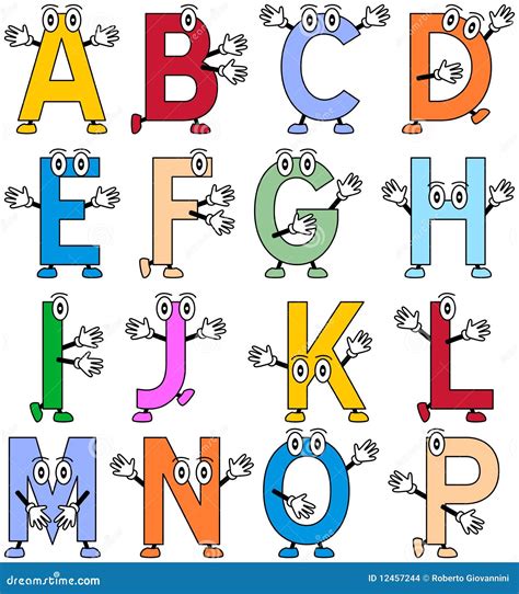 Funny Alphabet Letters Clip Art