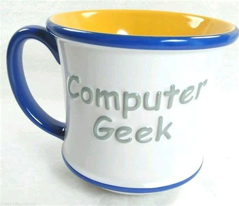 Computer Geek Coffee Tea Mug Vintage Crt Monitor Corded Mouse Keyboard