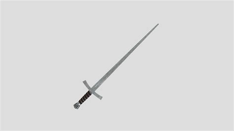 Realistic Medieval Sword Download Free 3d Model By Warloo