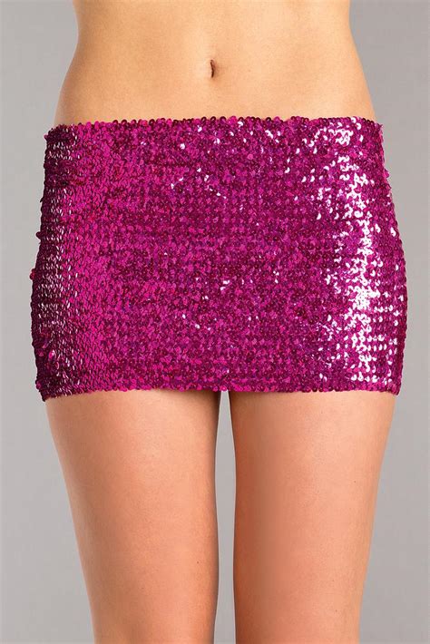 Sequin Skirt Hot Pink Skirt Lionella Net
