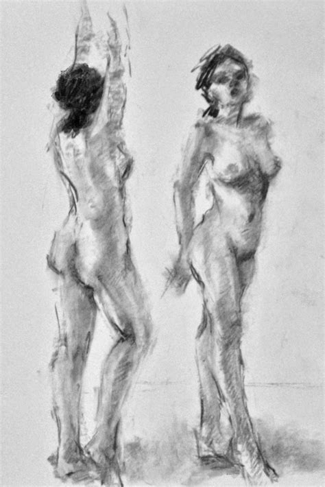 Connie Chadwell S Hackberry Street Studio Two Nudes Original