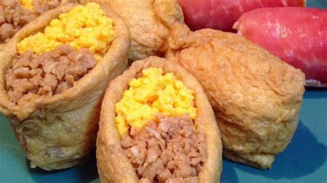 Inari Sushi Vinegared Rice Wrapped In Deep Fried Bean Curd Remake