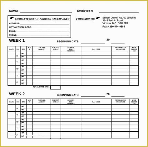 Free Excel Biweekly Timesheet Template Of 18 Bi Weekly Timesheet
