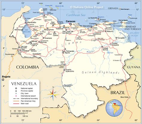 Political Map Of Venezuela Nations Online Project