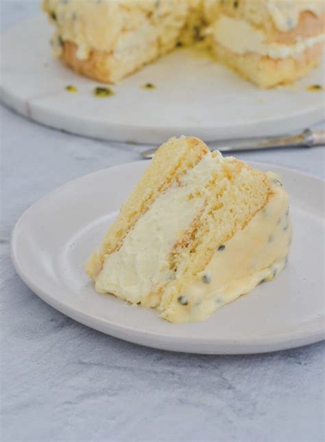 Scrape down the sides of the mixing bowl. Tall and Fluffy Passion Fruit Sponge Cake | Recipe in 2020 ...