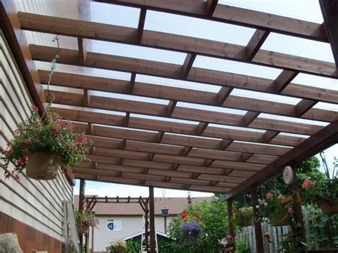 Lexan Polycarbonate Cover Pergola Attached To House Pergola With Roof