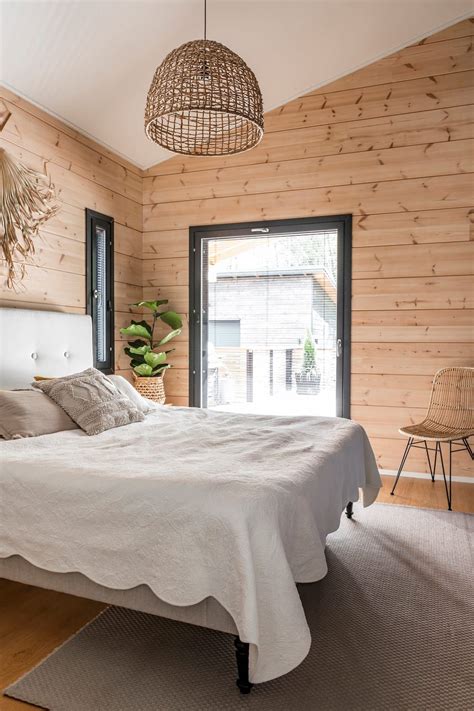 Inspiration For A Modern Log House Honka Modern Cabin Bedroom Modern