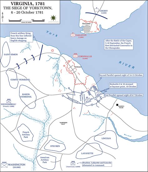 Maps Of The Battle Of Yorktown