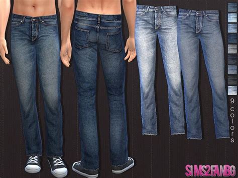 Lana Cc Finds 34 Male Jeans By Sims2fanbg Sims 4 Male Clothes