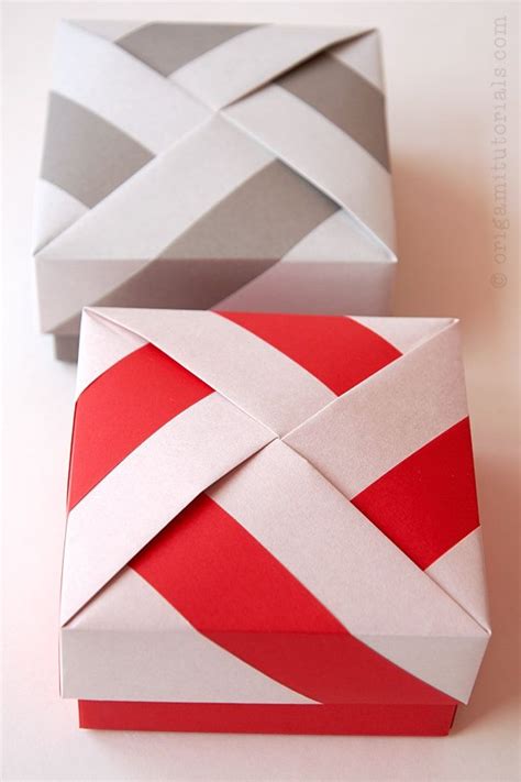 Pattern Origami Box Origami Tutorials Origami Box Easy Origami Box