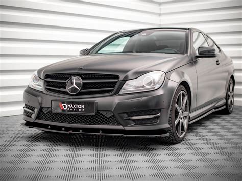 Front Splitter V 2 Mercedes C Coupe AMG Line C204 Maxton Design UK