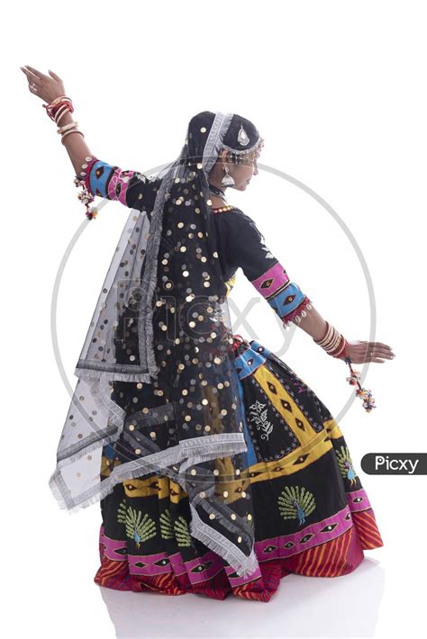 Image Of Indian Woman Performing Rajasthani Folk Dance Called Kalbelia