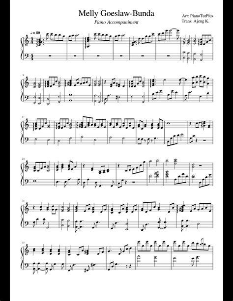 Berikut ini lirik dan chord lagu 18 dari jeremy zucker. Melly Goeslaw-Bunda (Piano Accompaniment) sheet music for ...