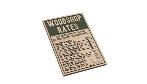 Woodshop Rates — Patriot Nation Designs
