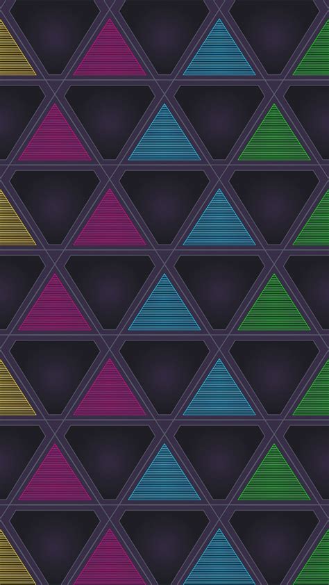 Triangle Colorful Pattern Wallpapers Wallpaper Cave
