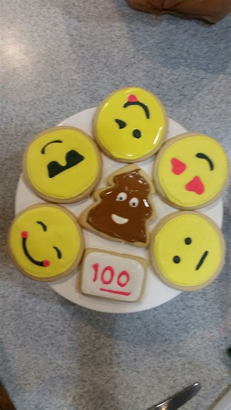 Emoji Sugar Cookies With Royal Icing Made By Brookes Custom Occasions