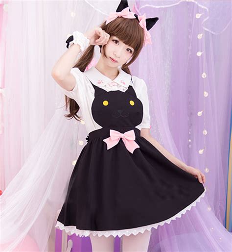 Japanese Kawaii Cats Vest Straps Skirt From Fashion Kawaii Japan