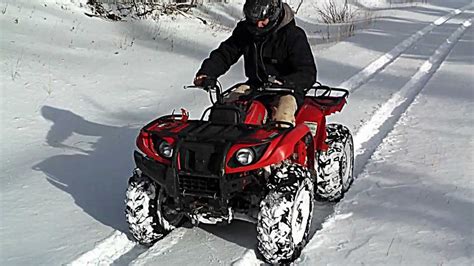 4x4 Atv Snow Quading Youtube