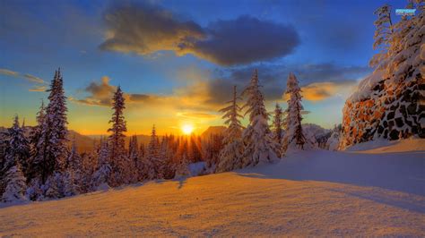 Free Download Beautiful Snowy Mountain Sunset Beautiful Nature Images