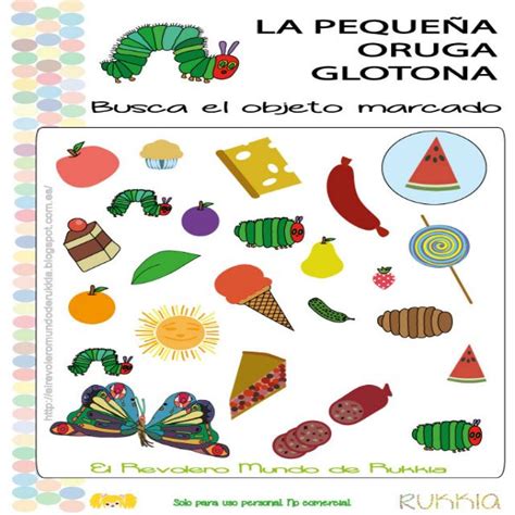 Cuento La Pequena Oruga Glotona Pictogramas Otosection