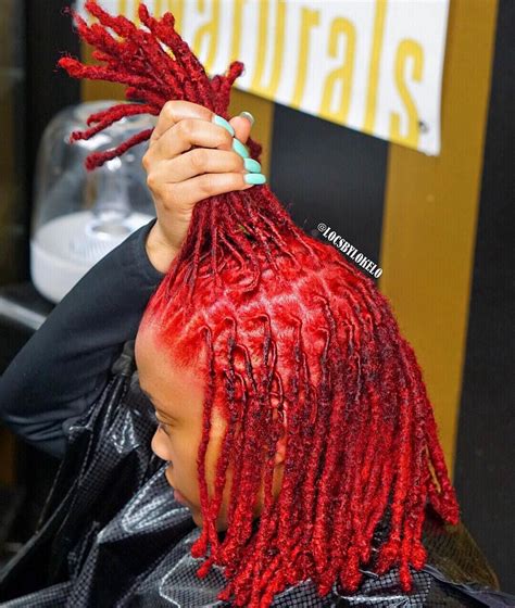 Red Dreadlocks Beautiful Dreadlocks Creative Hair Color Cool Hair Color Short Locs