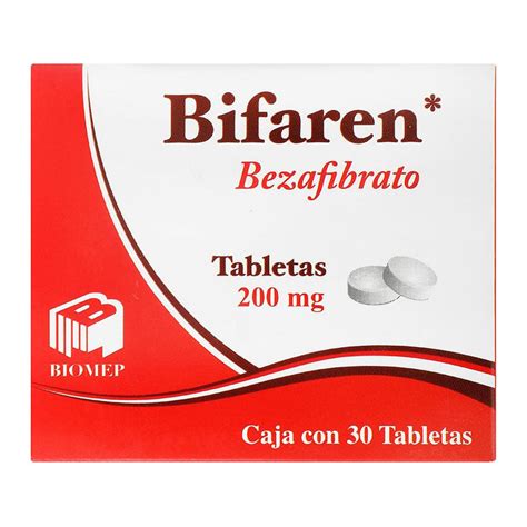 Bezafibrato 200 Mg Tabletas Con 30 Bifaren