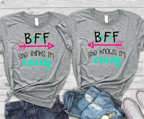 Crazy Bestfriend Shirts Bff Shirts Bestfriend Outfits Etsy Best