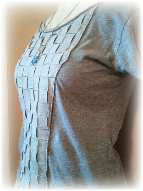 Basket Weave Upcycled T Shirt Tutorial Diy Pinterest