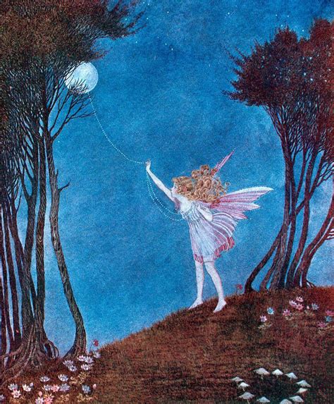Ida Rentoul Outhwaite Fairy Roping The Moon Vintage Art Art Fairy