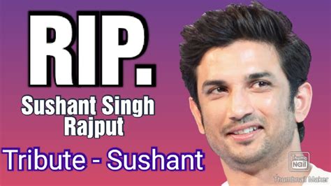 Sushant Singh Rajput Rip Tribute Sushant All Tik Tok Video For