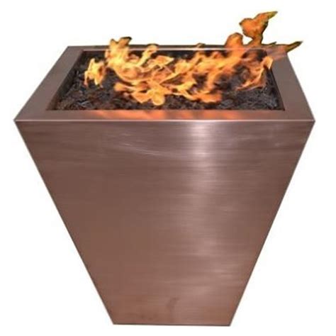 Fpt2500 Taper Copper Fire Pit Lp Woodland Direct