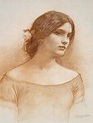 Study for 'The Lady Clare' - John William Waterhouse