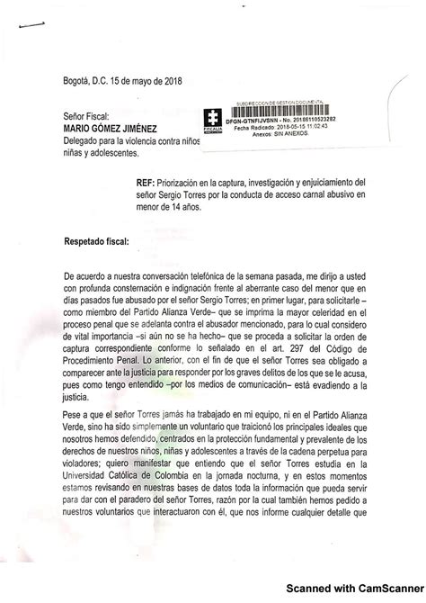 Arriba 64 Imagen Modelo De Carta Para Dirigirse A Un Fiscal