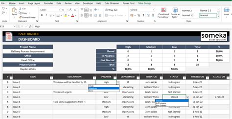 Open Issue Tracker Excel Template Web Quick Tutorials Wps Spreadsheet