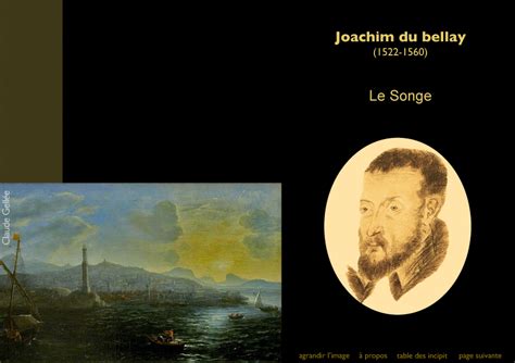 Joachim Du Bellay Le Songe