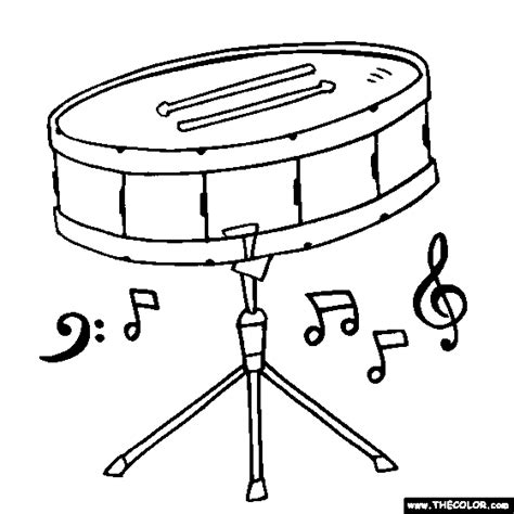 This drums coloring page is very popular if i could print it out. Snare Drum Coloring Page, Color Drums | Drums | Pinterest ...