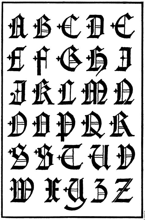 Gothic Old English Victorian Gothic Old English Calligraphy Fonts