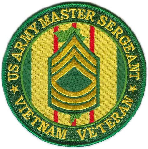 Army Master Sergeant Vietnam Veteran Patch