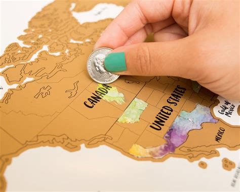 Watercolor Scratch Off Maps Offer A Colorfully Fun Way To Track Your