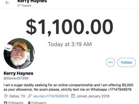 Then it won't be a big deal to get a sugar daddy to give you his money without having to meet with him. Sugar-Daddy Scams: We Investigate COVID-19 Surge in Fake ...